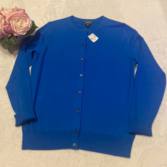 Lands' End Sweaters Nwt Lands End Size M 12 Button Down Sweater